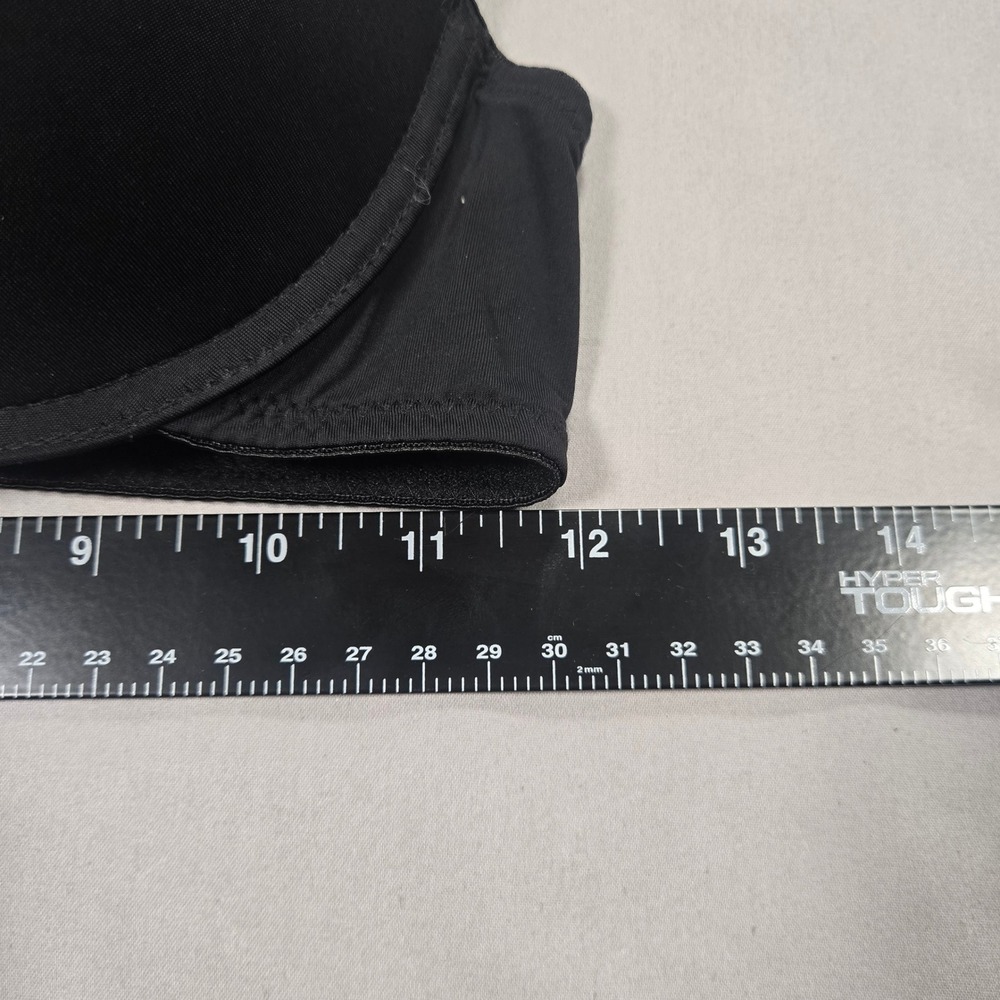 Juicy Couture T-Shirt Padded Push-Up Bra Women 34C Black Logo Strap Intimate - Picture 5 of 5